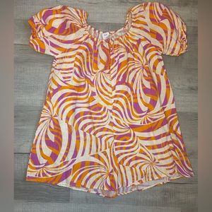 Multicoloured shorts jumpsuit